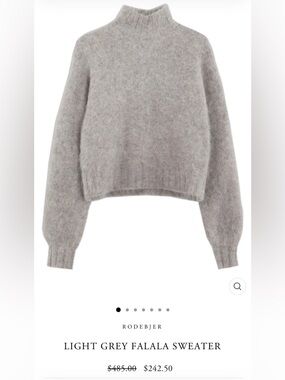 Rodebjer Women’s Falala Alpaca Sweater In Grey